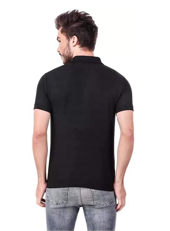 Poly Matte Solid Half Sleeves Mens Polo T-Shirt Pack Of 3